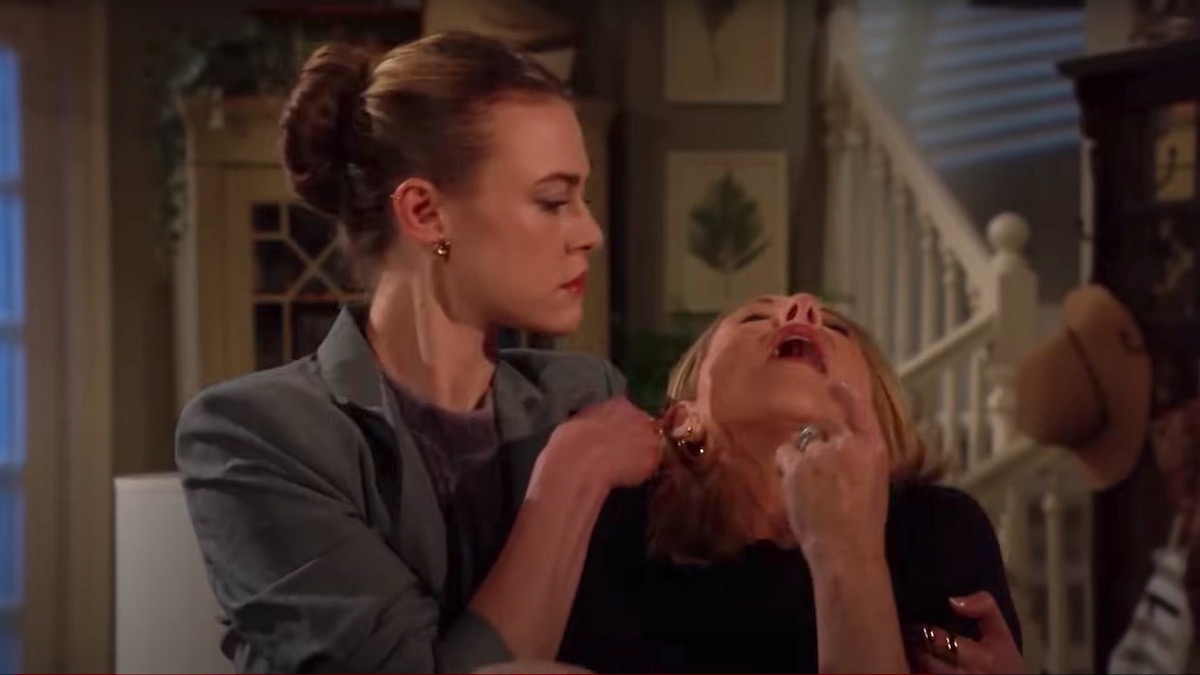 Claire poisoning grandmother Nikki on The Young and the Restless
